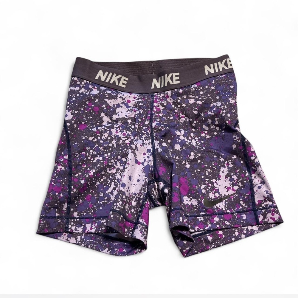 Nike Women's Athletic Shorts - Purple and Black